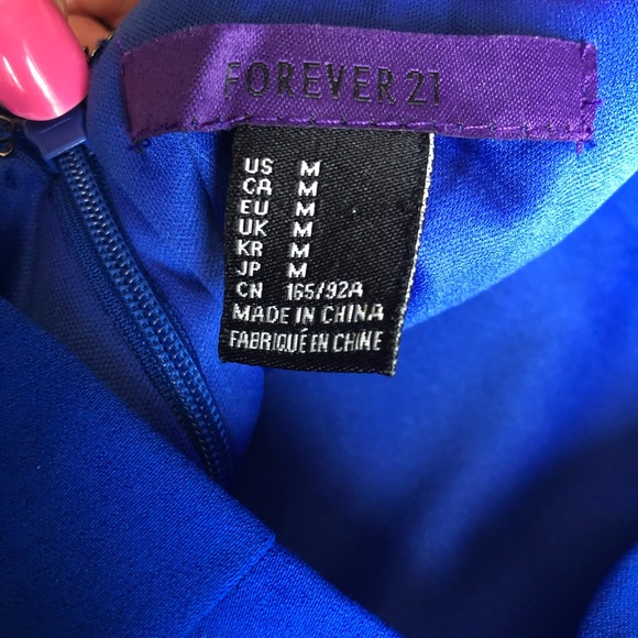 Forever 21 Royal Blue minidress with back cutouts - Picture 6 of 6